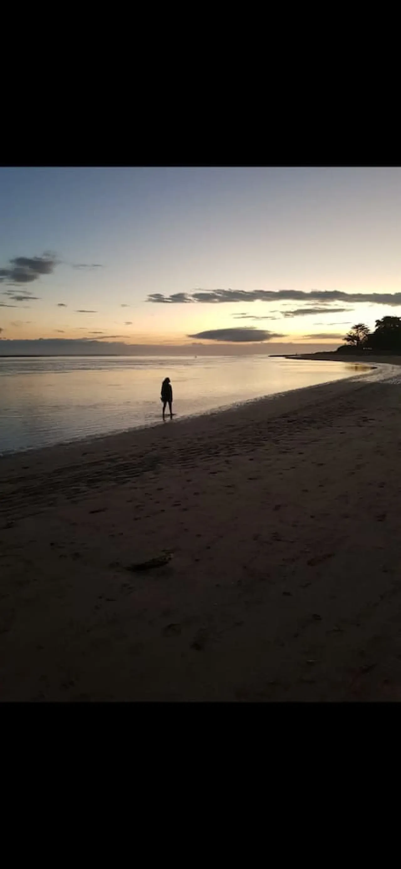 Ocean Blue — peaceful beach at dusk