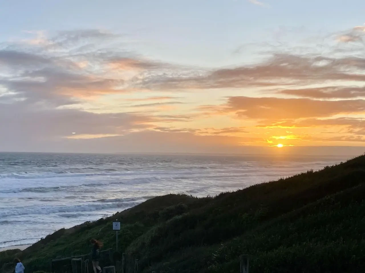 Sunset over the ocean at Venus Bay Beach 3